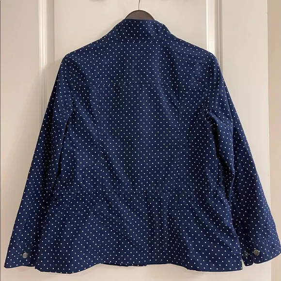 Talbots Navy Polka Dot Jacket NWT
