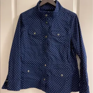 Talbots Navy Polka Dot Jacket NWT
