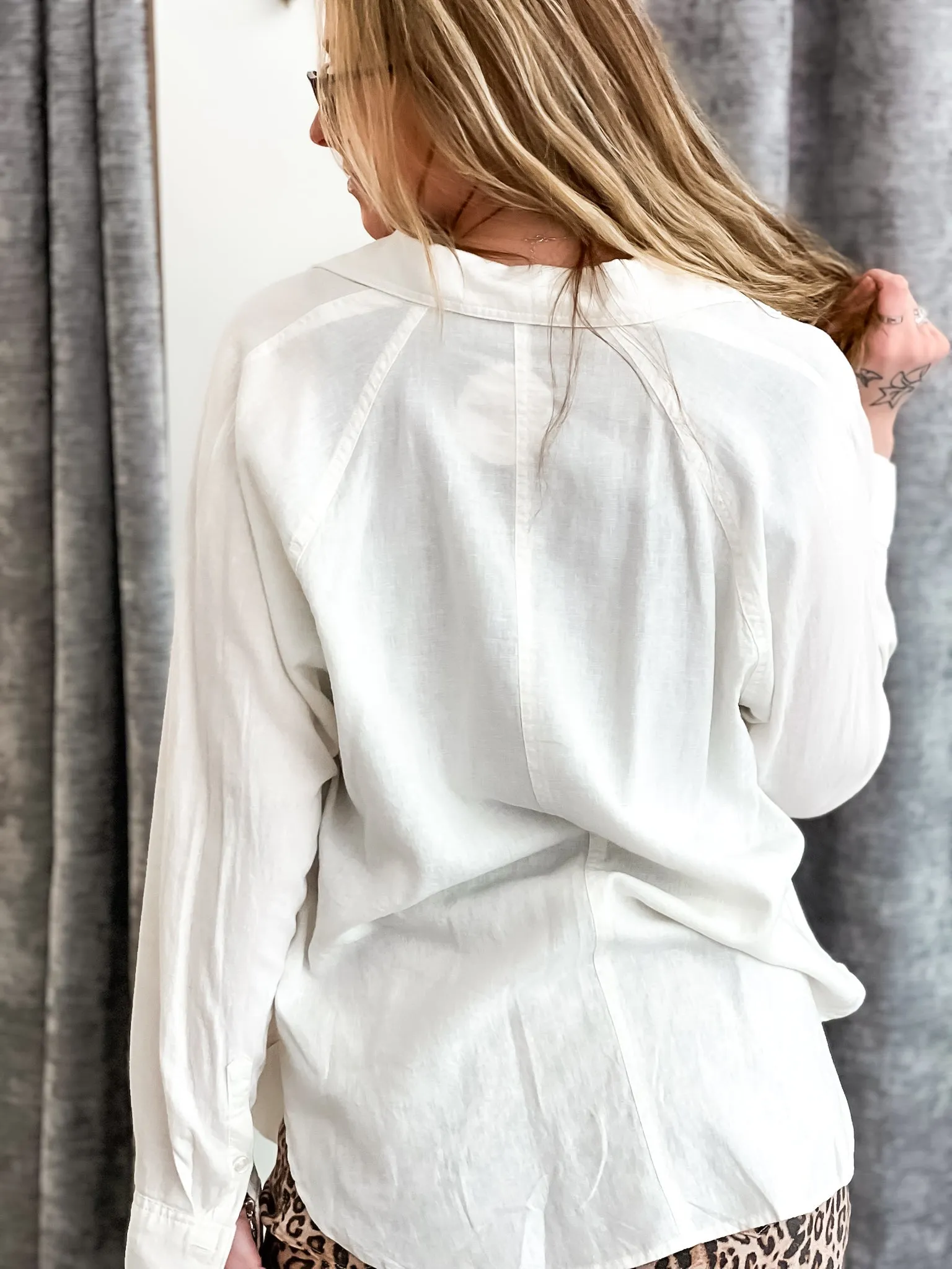 The Perfect Linen Top - White