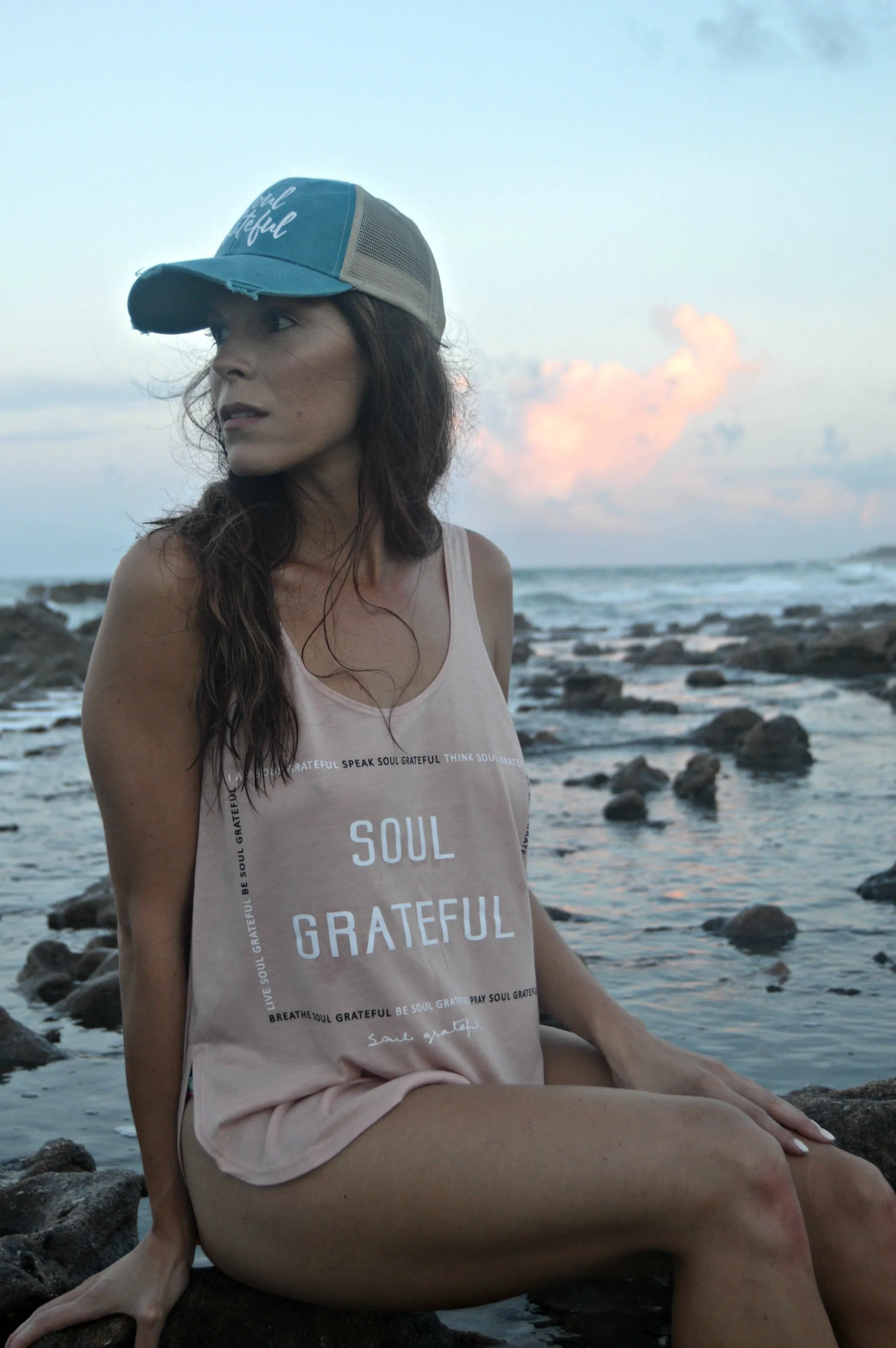 The Soul's Daily Chants Flowy Side Slit Tank