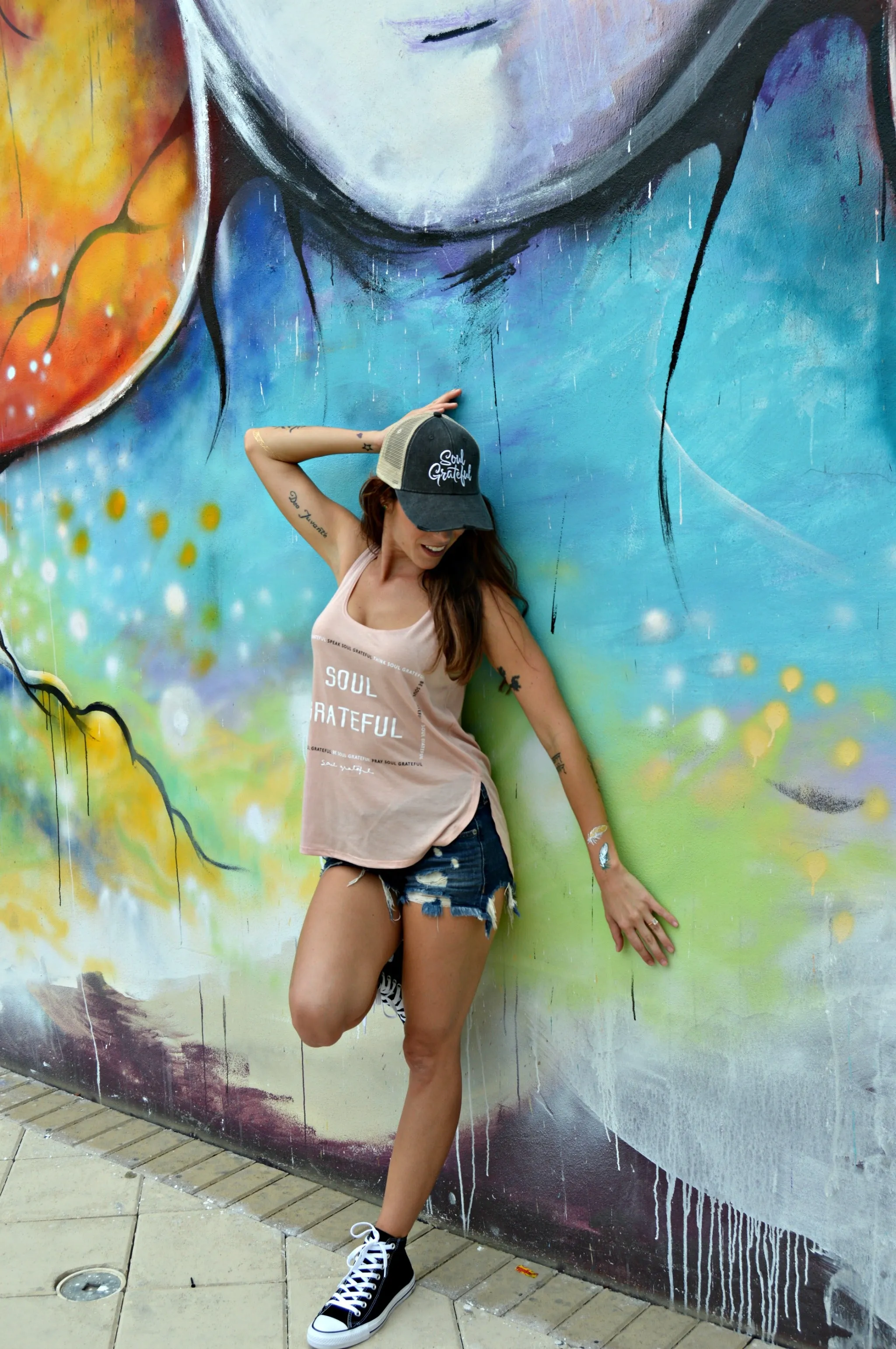 The Soul's Daily Chants Flowy Side Slit Tank