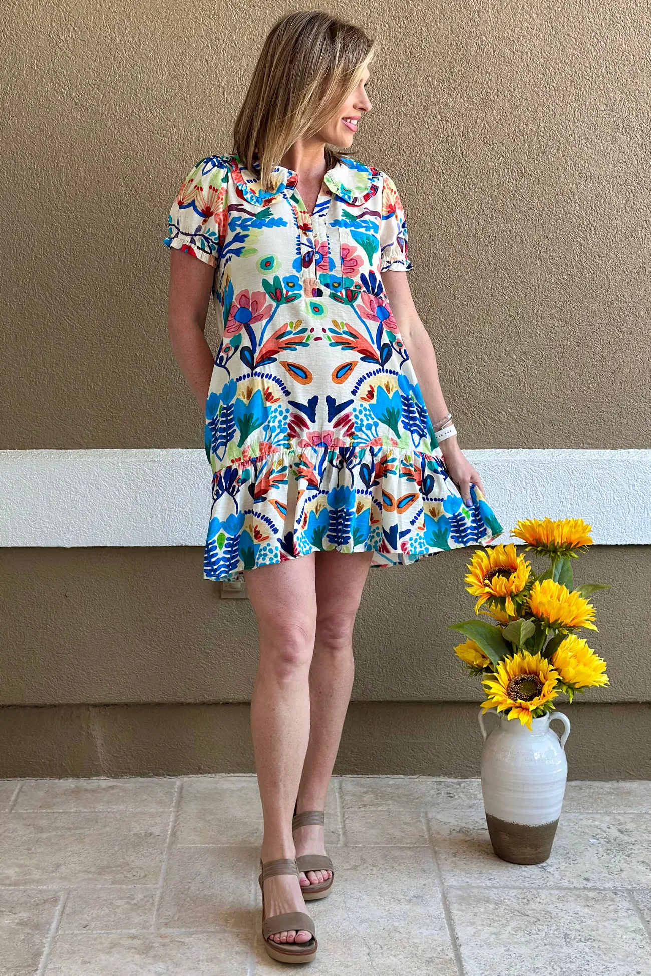 The Sun-Kissed Charm Dress