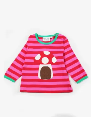 Toby Tiger Mouse & Mushroom Applique T-Shirt