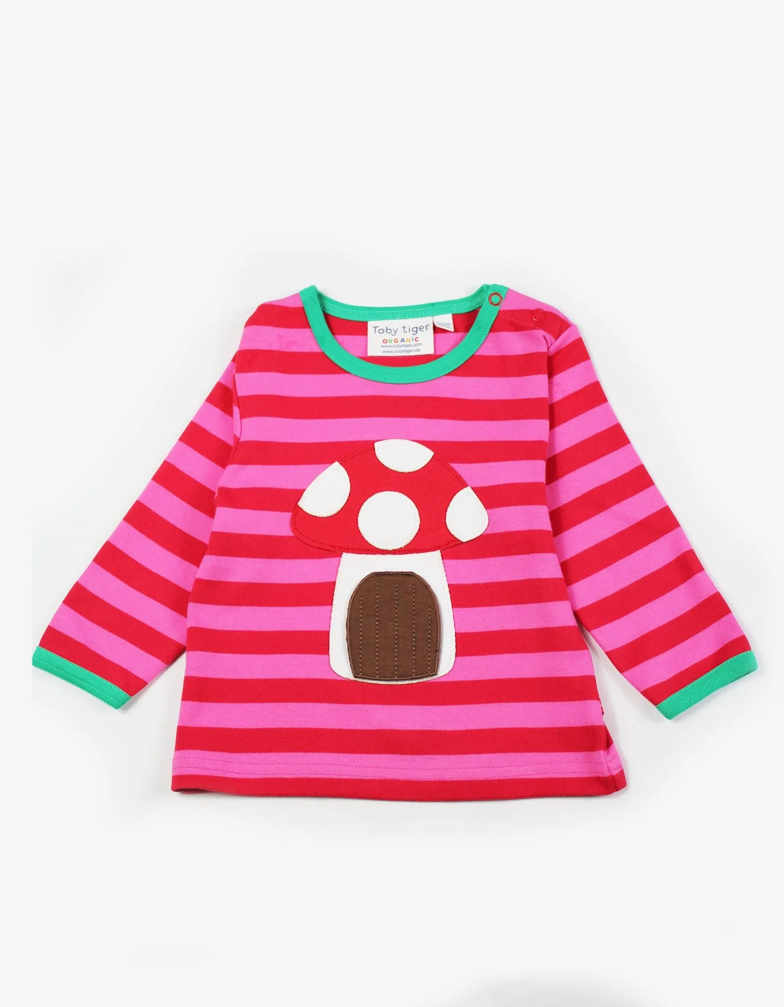 Toby Tiger Mouse & Mushroom Applique T-Shirt