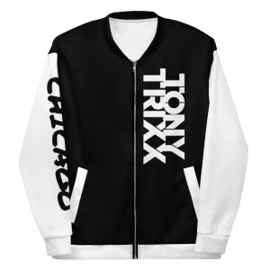 Tony Trixx Chicago Unisex Bomber Jacket - Black
