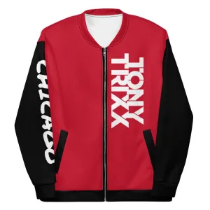 Tony Trixx Chicago Unisex Bomber Jacket - Red