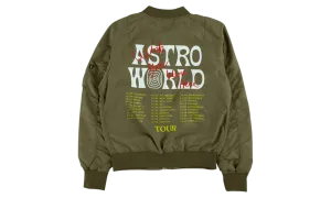 Travis Scott "Sicko Mode" Bomber Jacket Olive