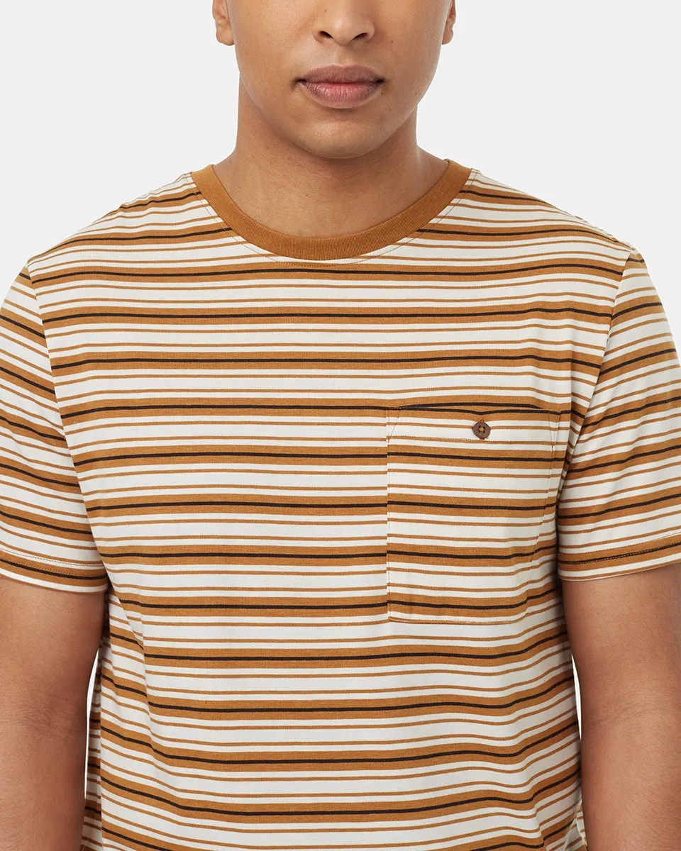 TreeBlend Stripe Button Pocket T-Shirt
