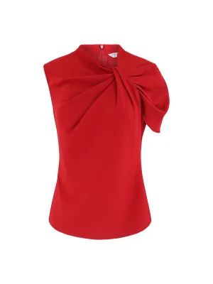 Trina Turk Keshi Top in Roselle Red