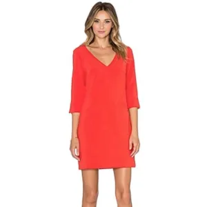 Trina Turk Sylvia Dress Orange with Pockets size 6