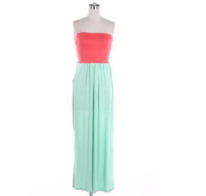Tubeless Top Maxi Dress with Pockets