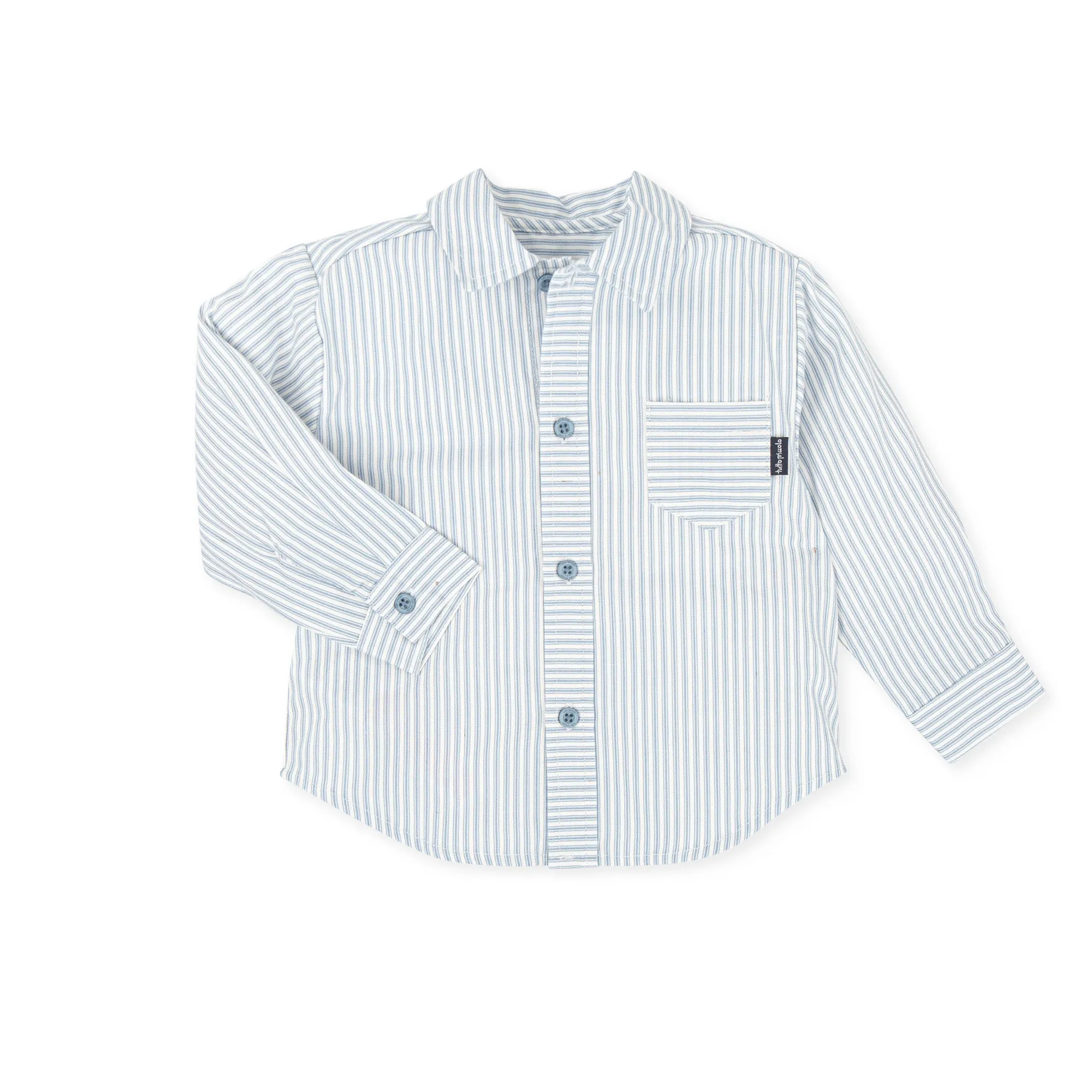 Tutto Piccolo Blue Striped Shirt