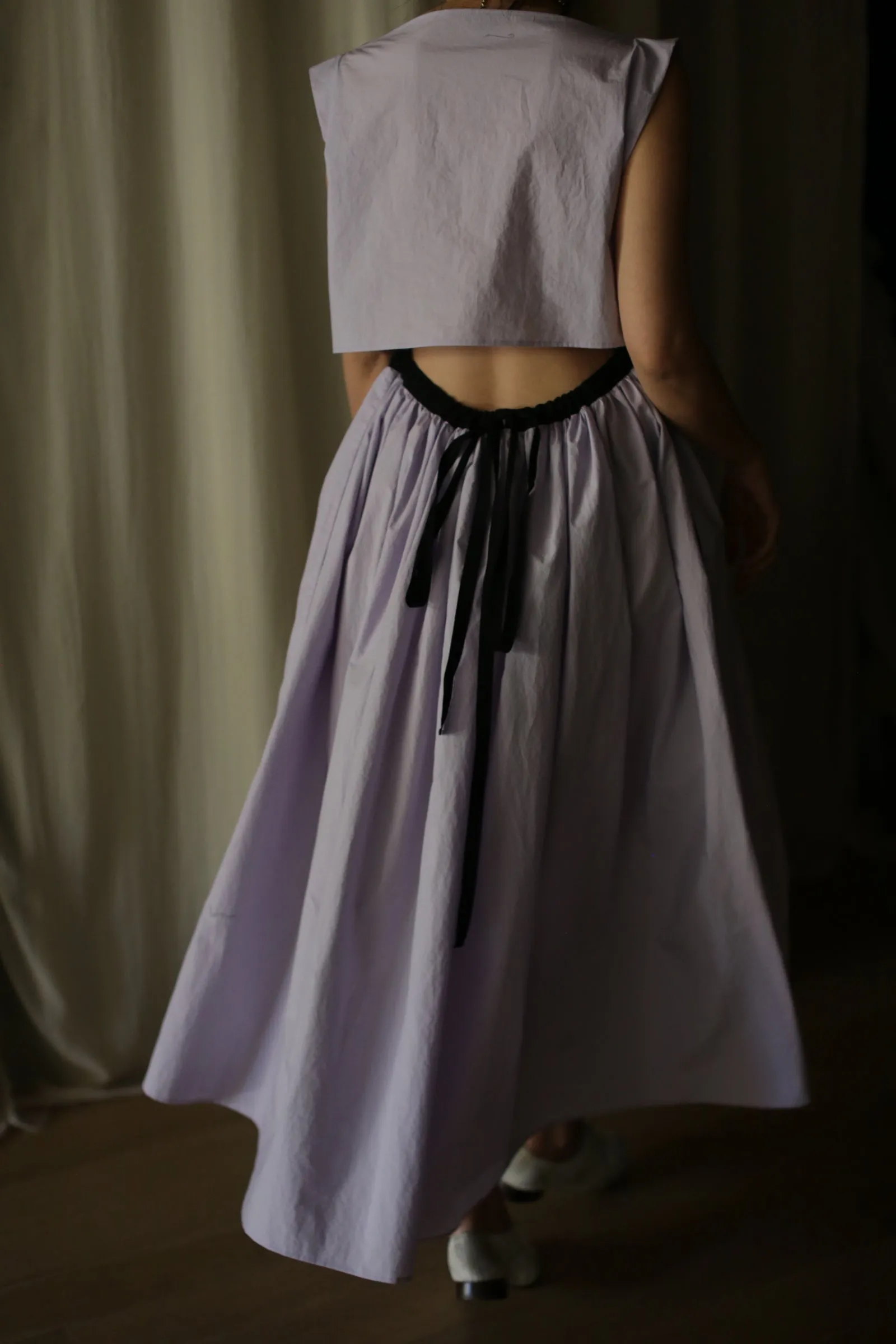 Typewriter Magnolia Dress | Amethyst