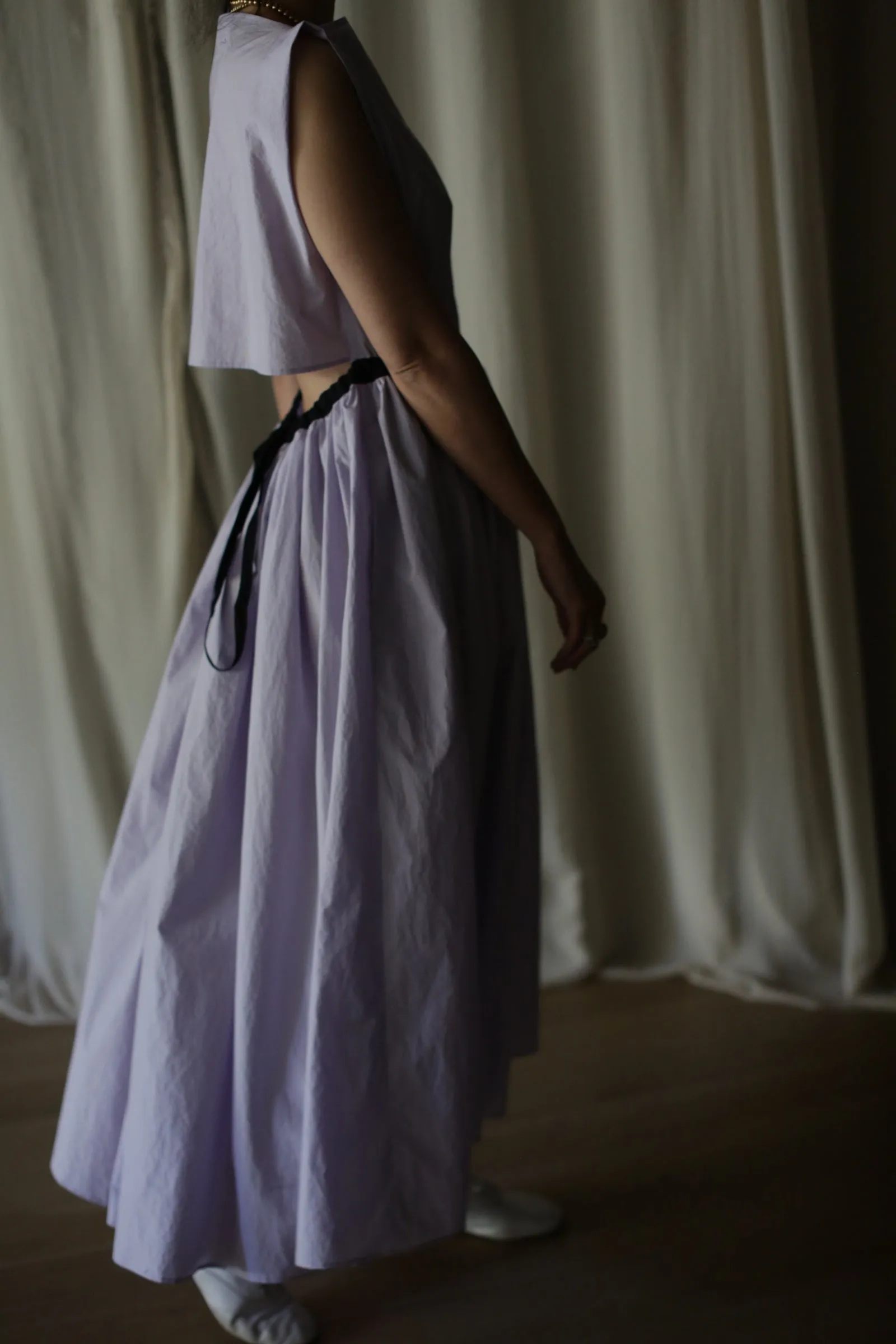Typewriter Magnolia Dress | Amethyst