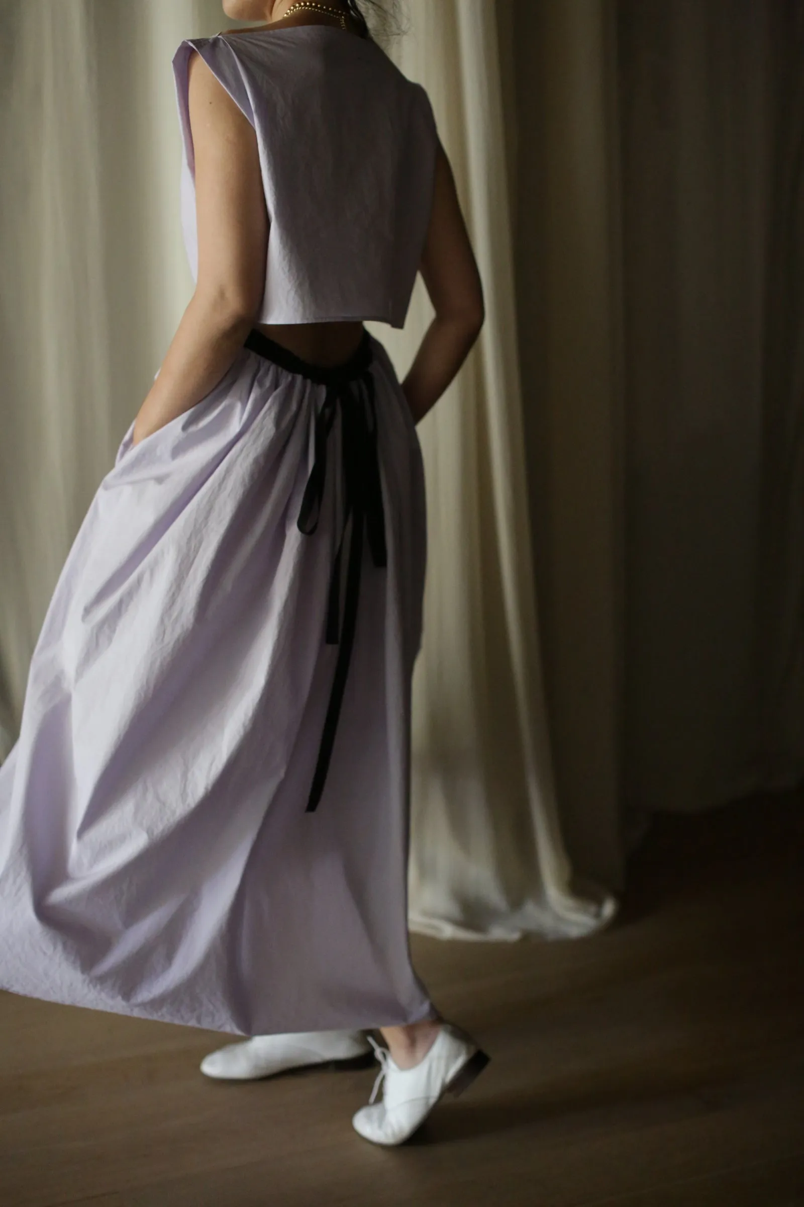 Typewriter Magnolia Dress | Amethyst