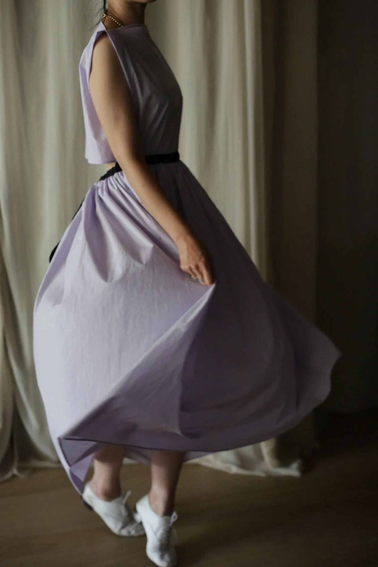 Typewriter Magnolia Dress | Amethyst