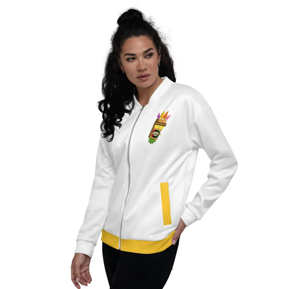 Ugga Bugga Unisex Bomber Jacket - White