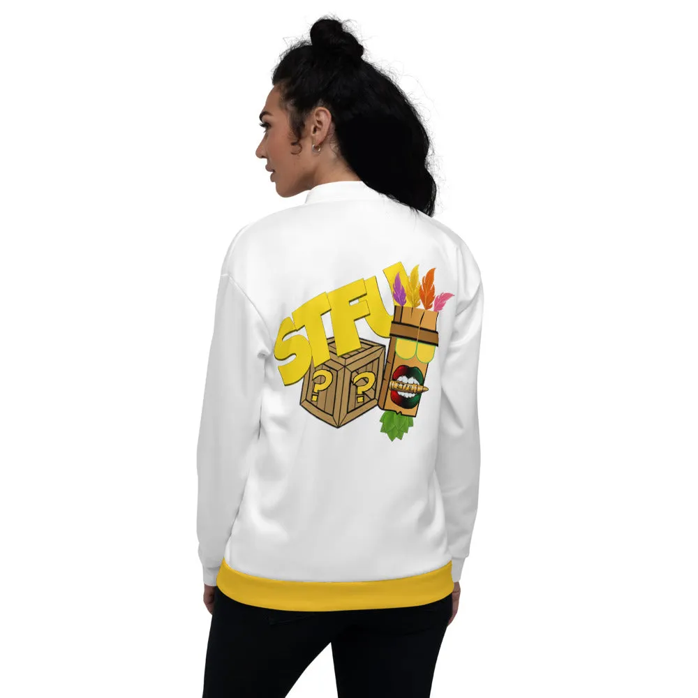 Ugga Bugga Unisex Bomber Jacket - White