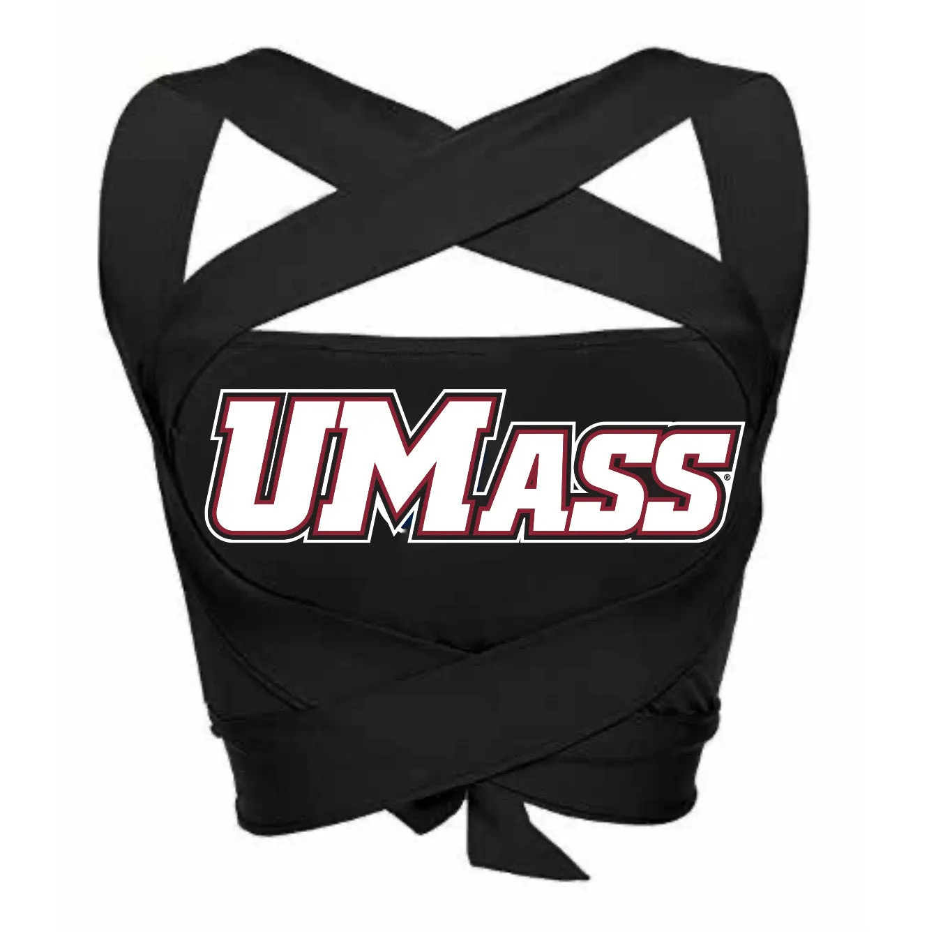 UMass Black Multi Way Bandeau Top