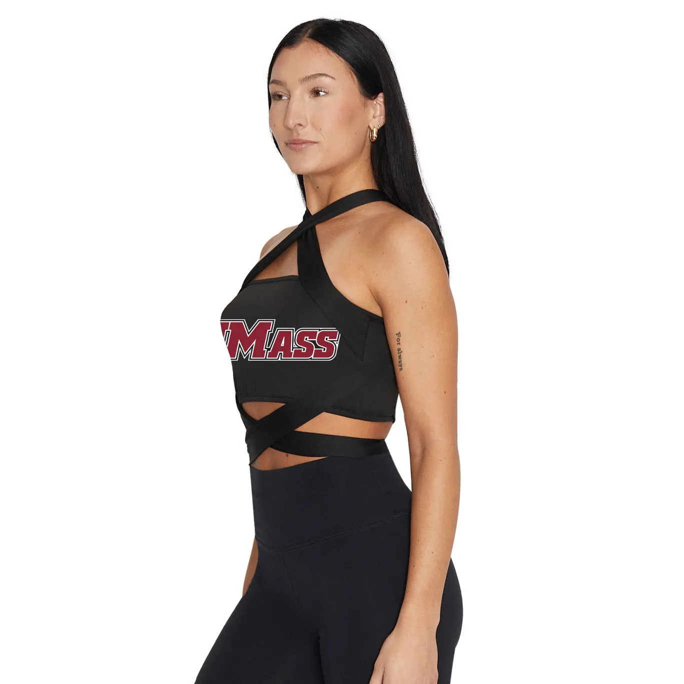 UMass Black Multi Way Bandeau Top