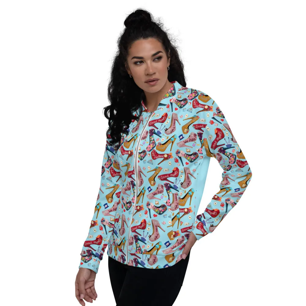 Unisex Bomber Jacket 'Alice in Wonderland'