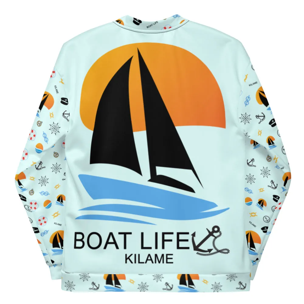 Unisex Bomber Jacket 'Boat Life'