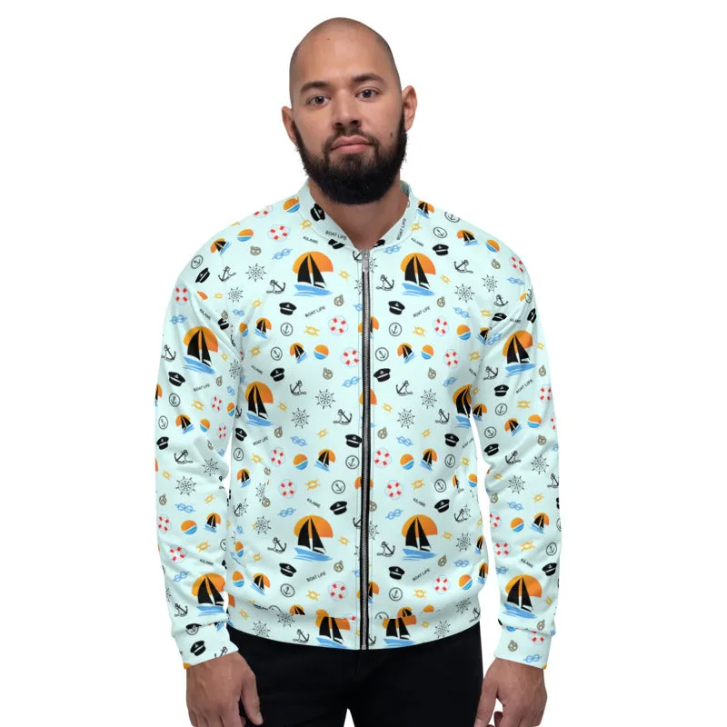 Unisex Bomber Jacket 'Boat Life'