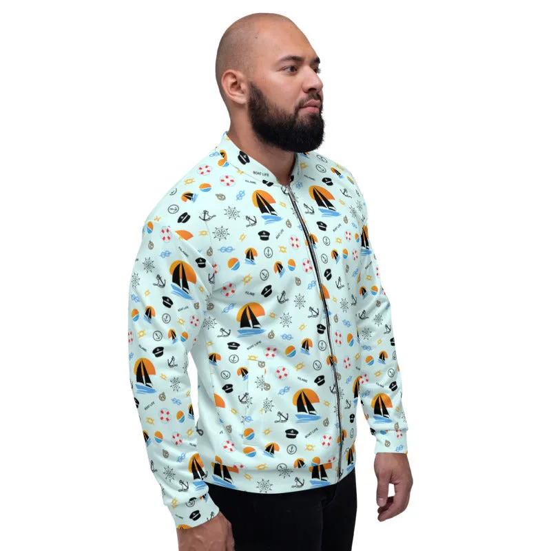 Unisex Bomber Jacket 'Boat Life'
