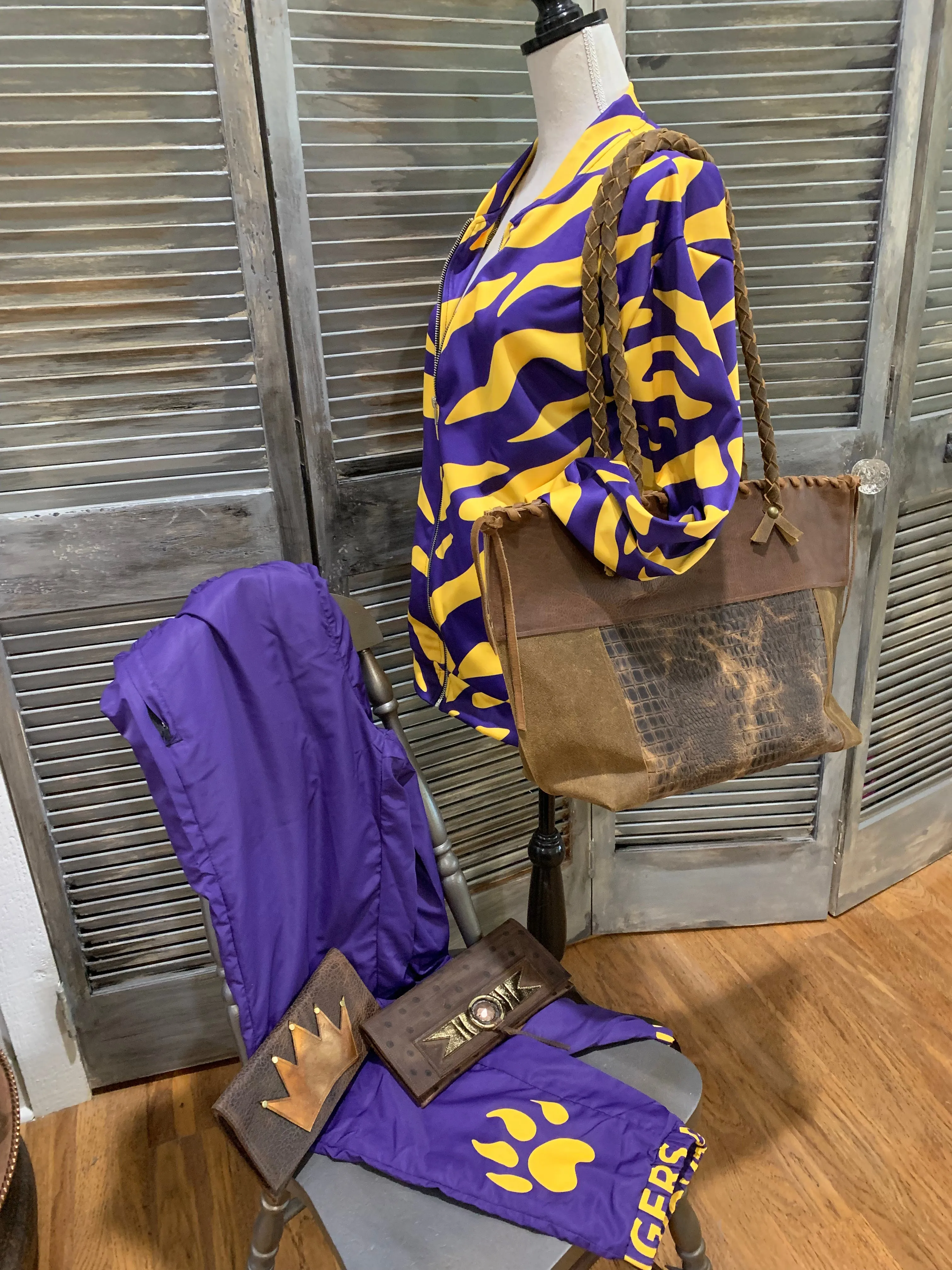 Unisex Bomber Jacket LSU