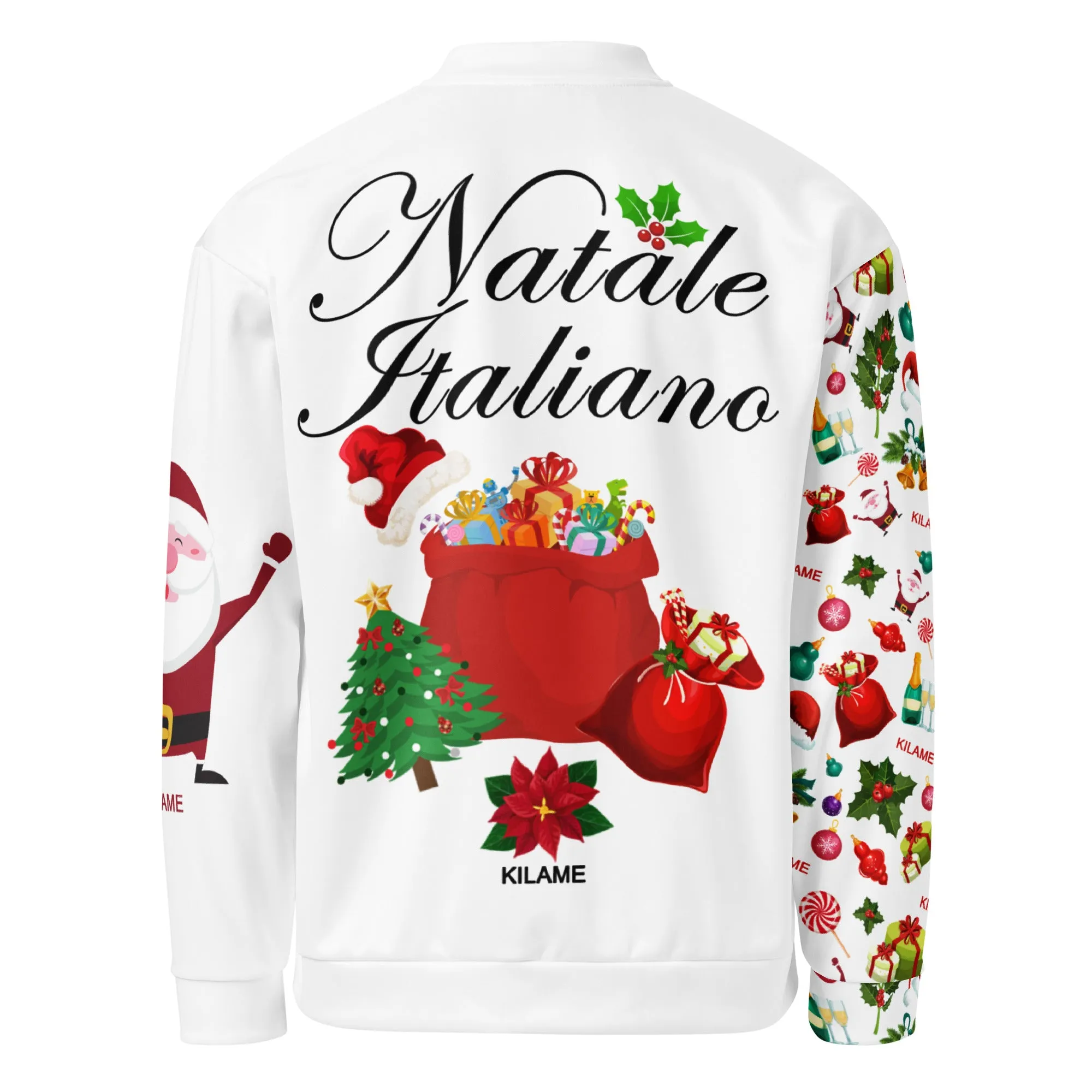 Unisex Bomber Jacket 'Natale Italiano'
