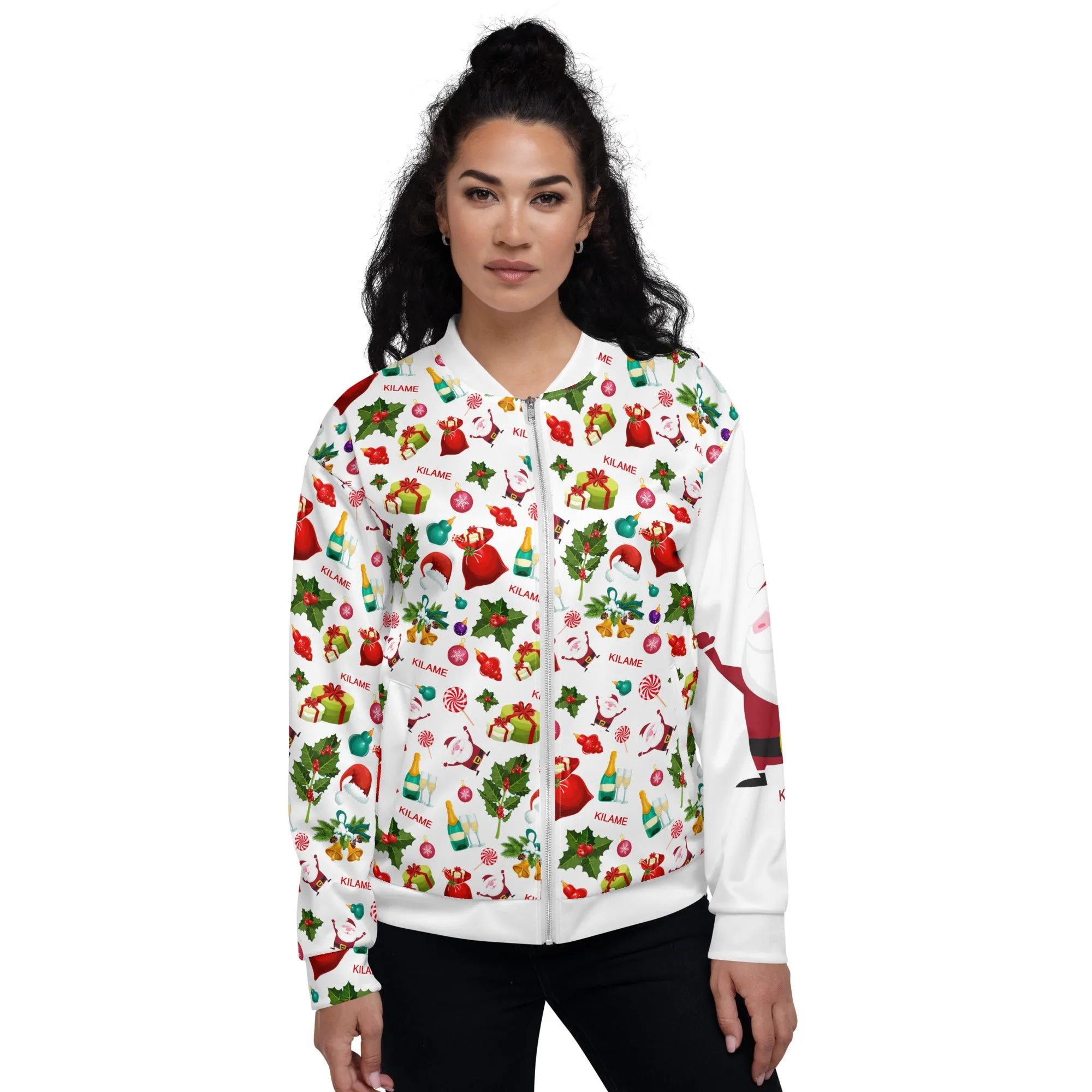 Unisex Bomber Jacket 'Natale Italiano'