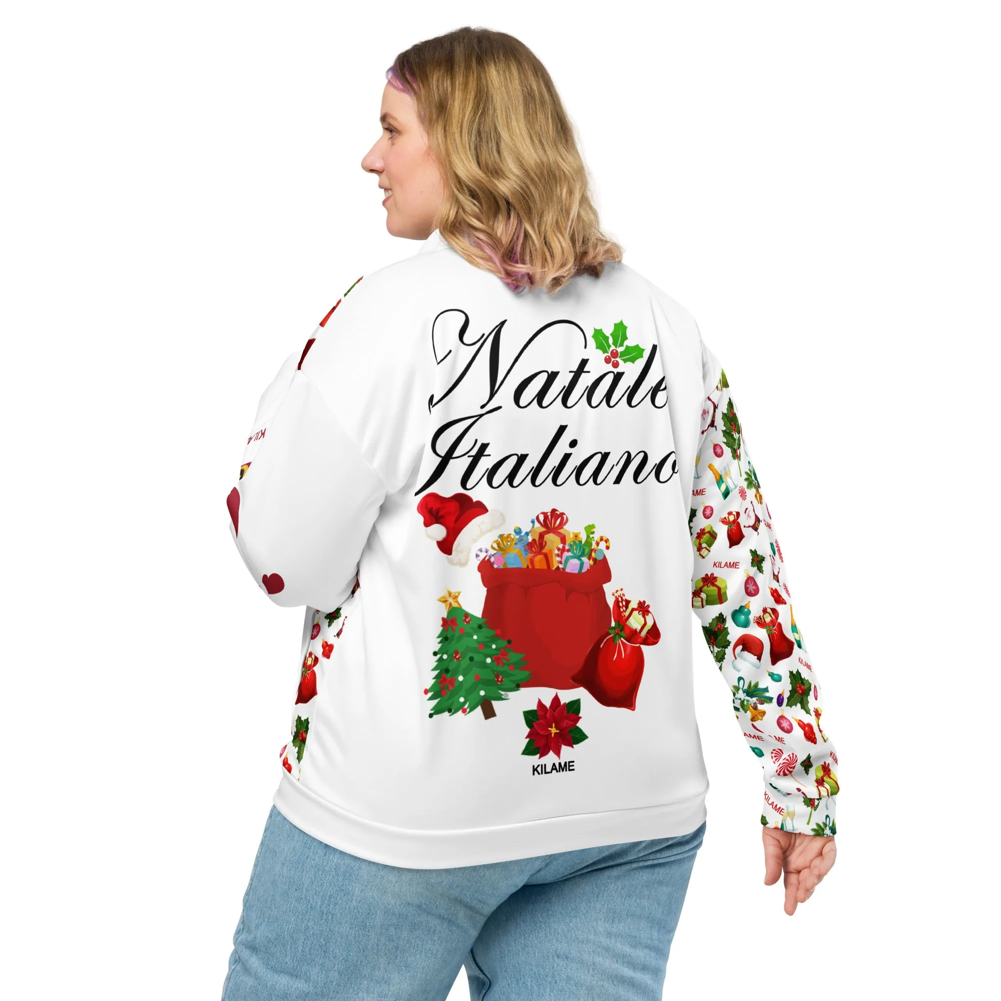 Unisex Bomber Jacket 'Natale Italiano'