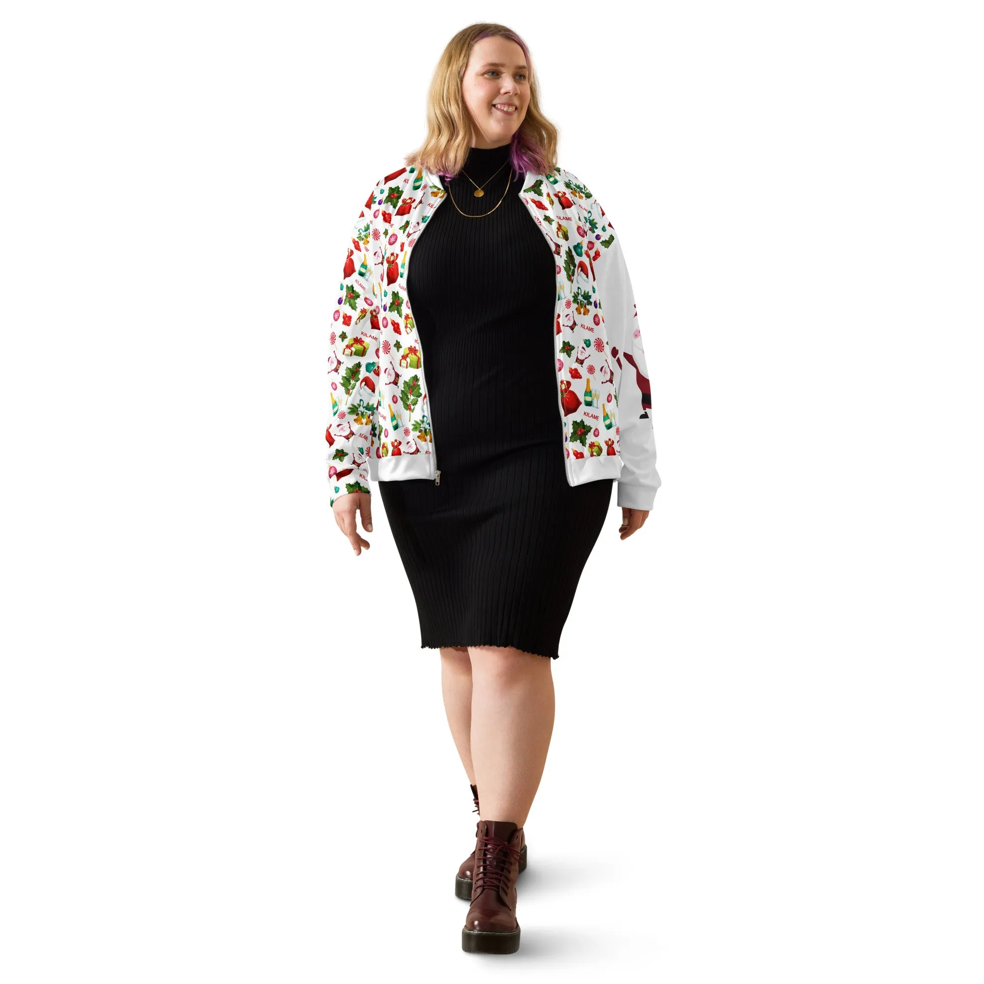 Unisex Bomber Jacket 'Natale Italiano'