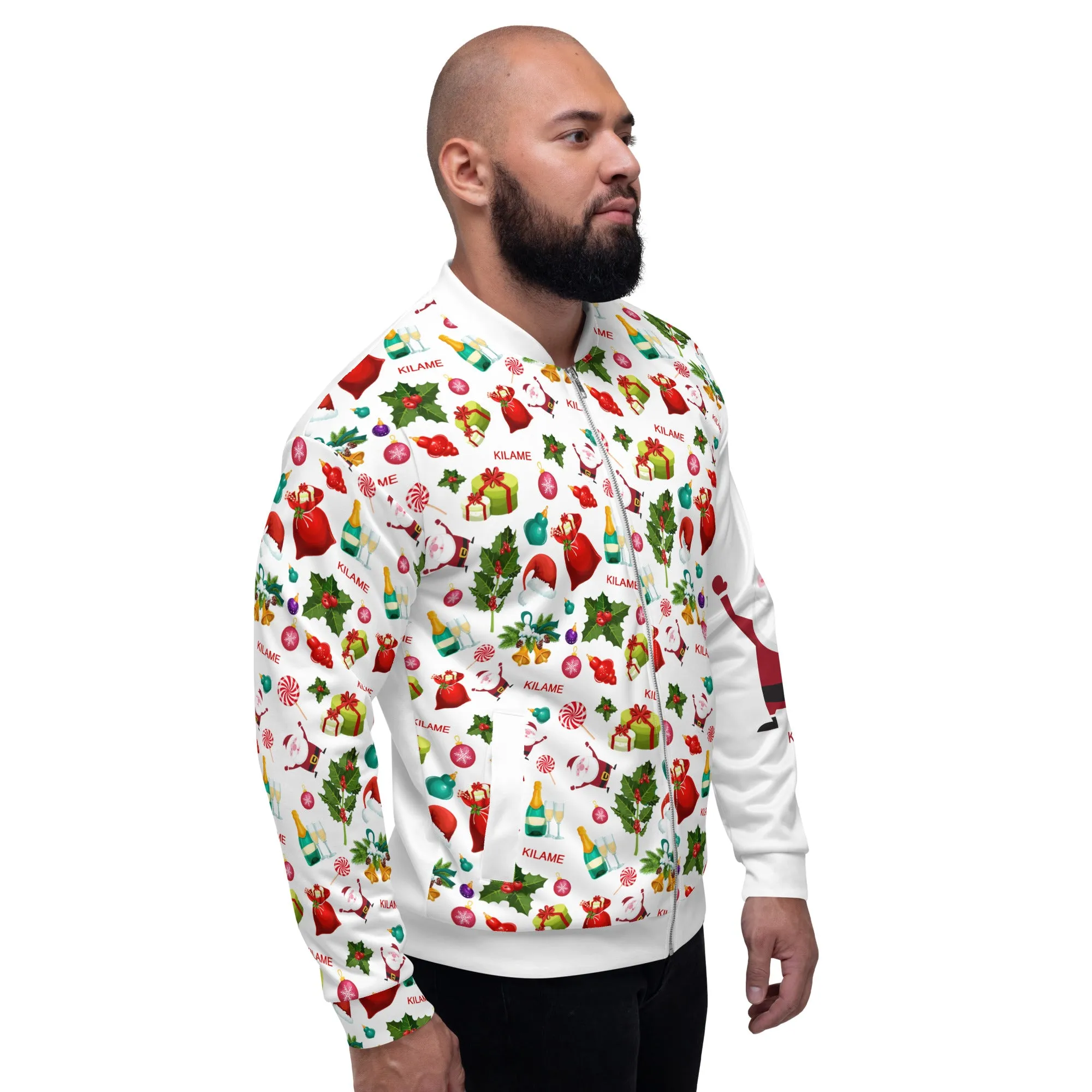 Unisex Bomber Jacket 'Natale Italiano'