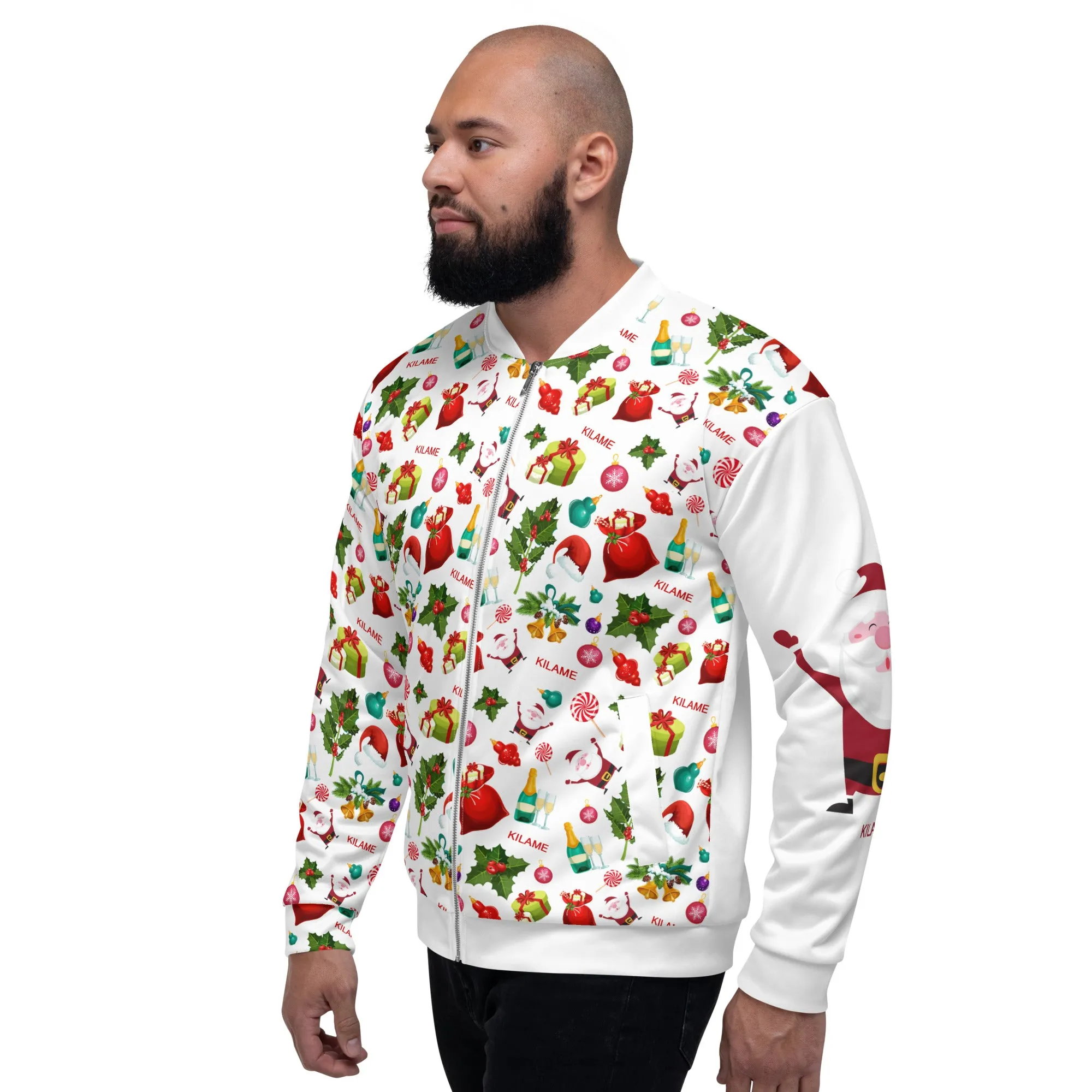 Unisex Bomber Jacket 'Natale Italiano'