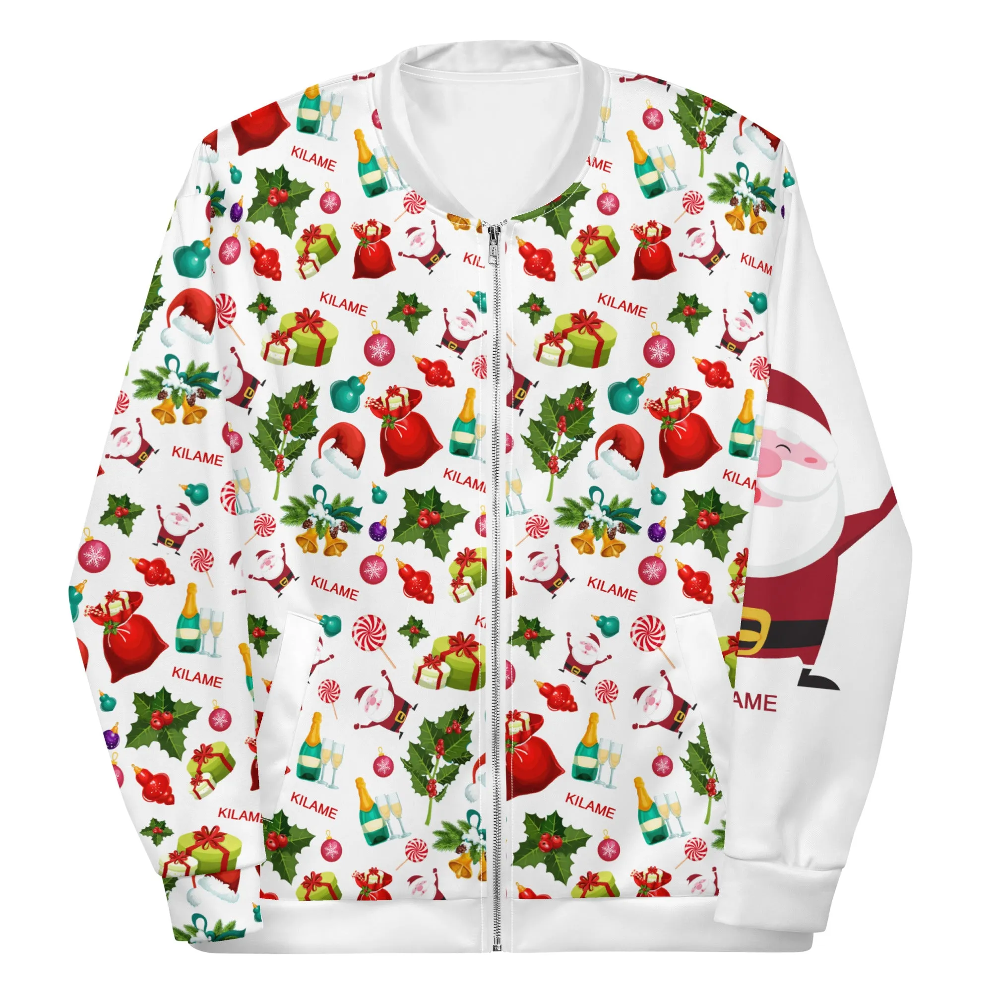 Unisex Bomber Jacket 'Natale Italiano'