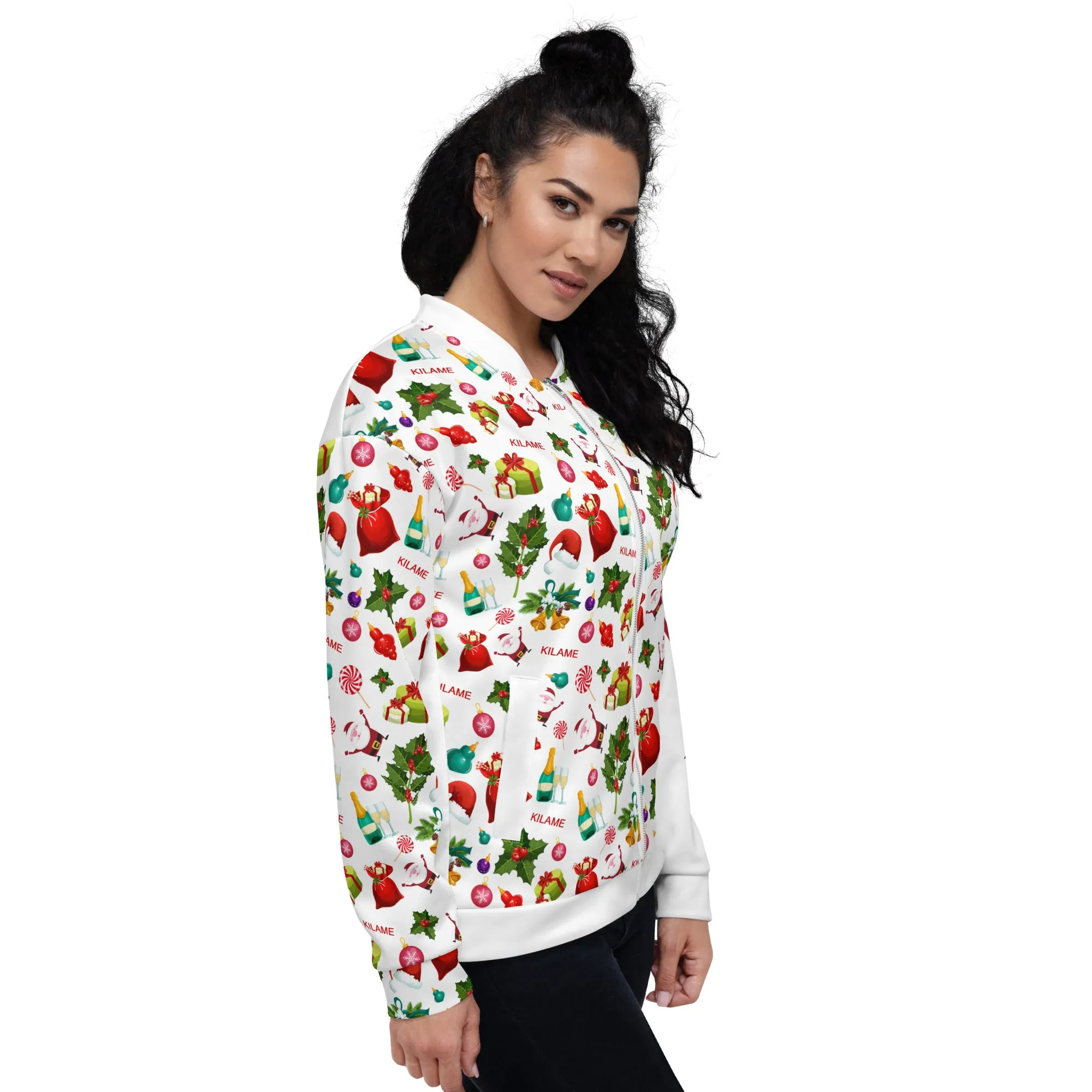 Unisex Bomber Jacket 'Natale Italiano'