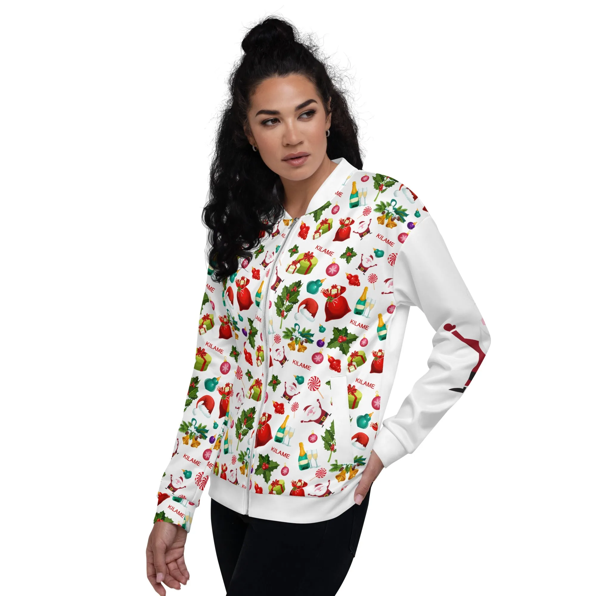 Unisex Bomber Jacket 'Natale Italiano'