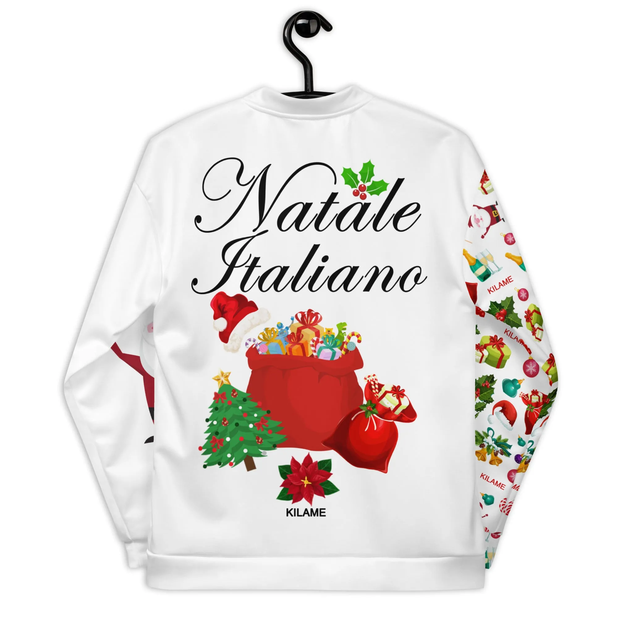 Unisex Bomber Jacket 'Natale Italiano'