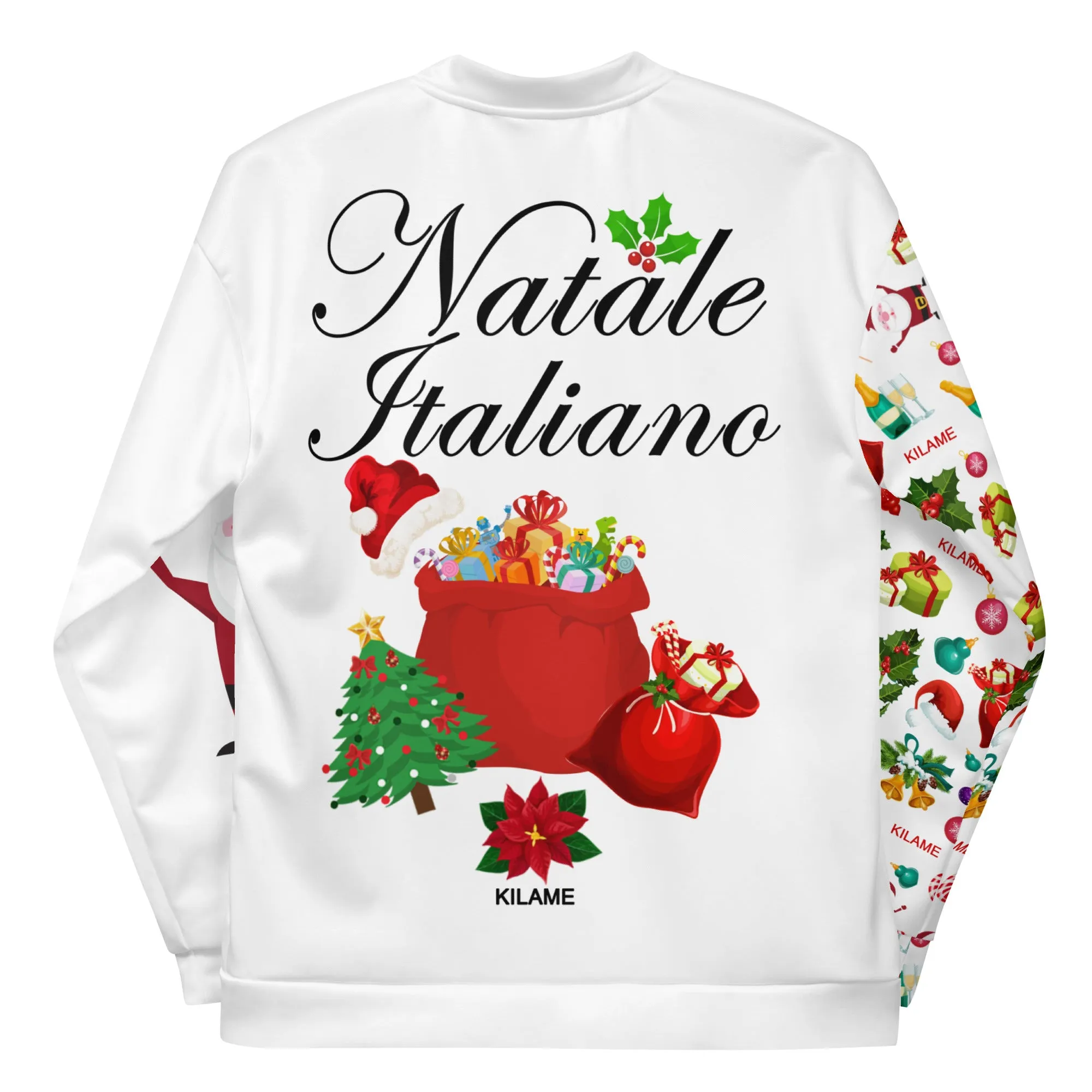 Unisex Bomber Jacket 'Natale Italiano'