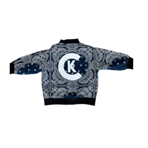 Unisex Paisley Print Bomber Jacket