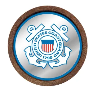 US Coast Guard: "Faux" Barrel Top Mirrored Wall Sign