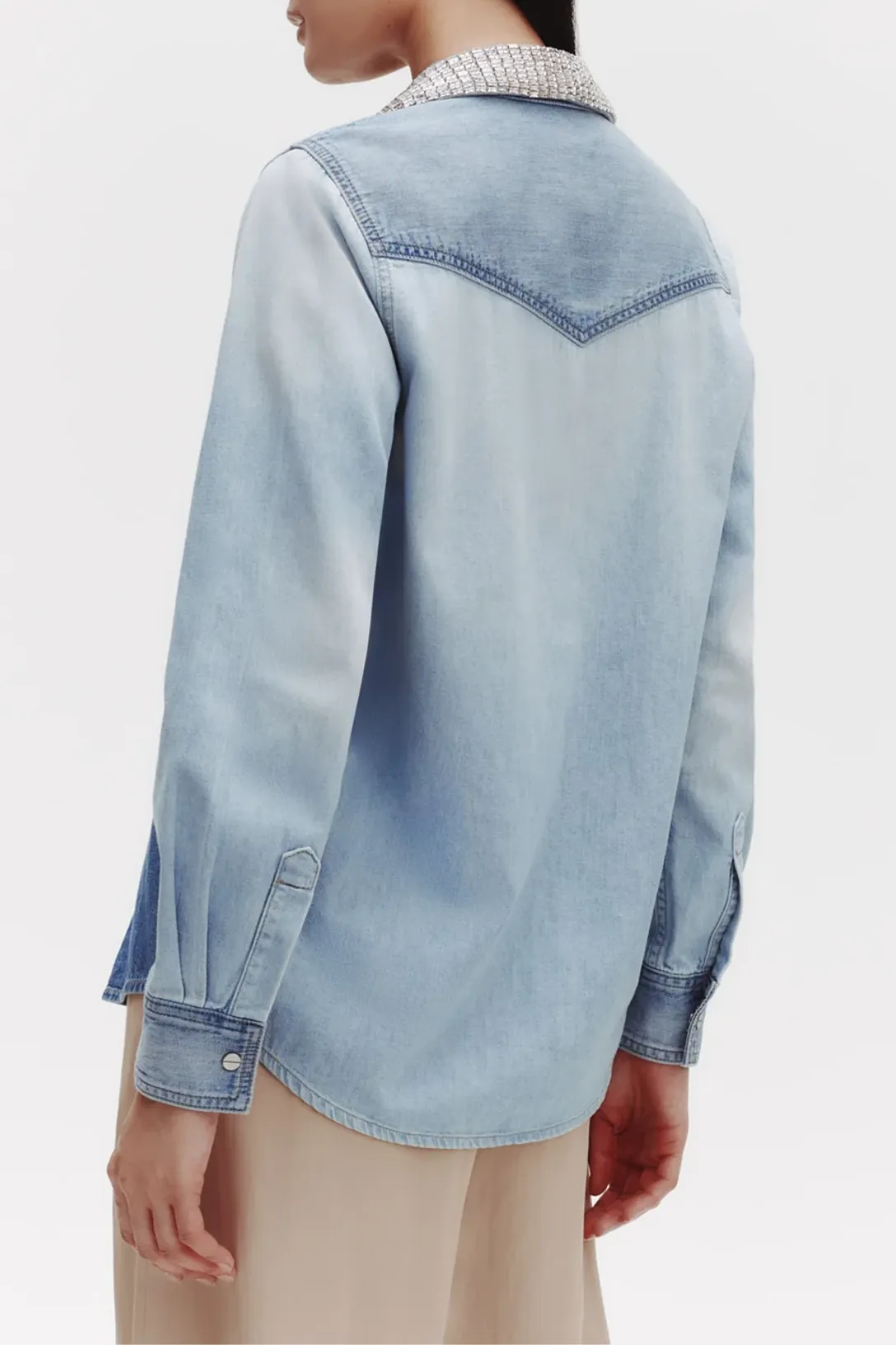 Valentines Top In Lightweight Denim | Indigo