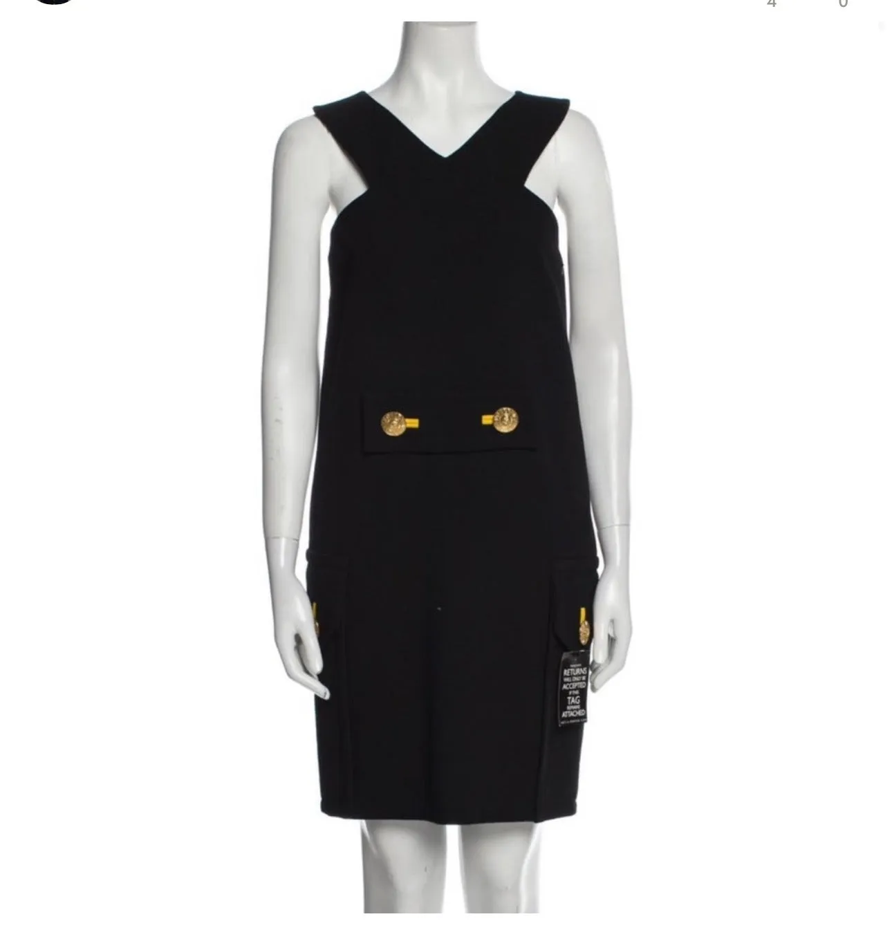 Versace Shift Dress in Black