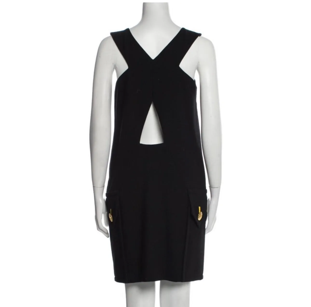 Versace Shift Dress in Black