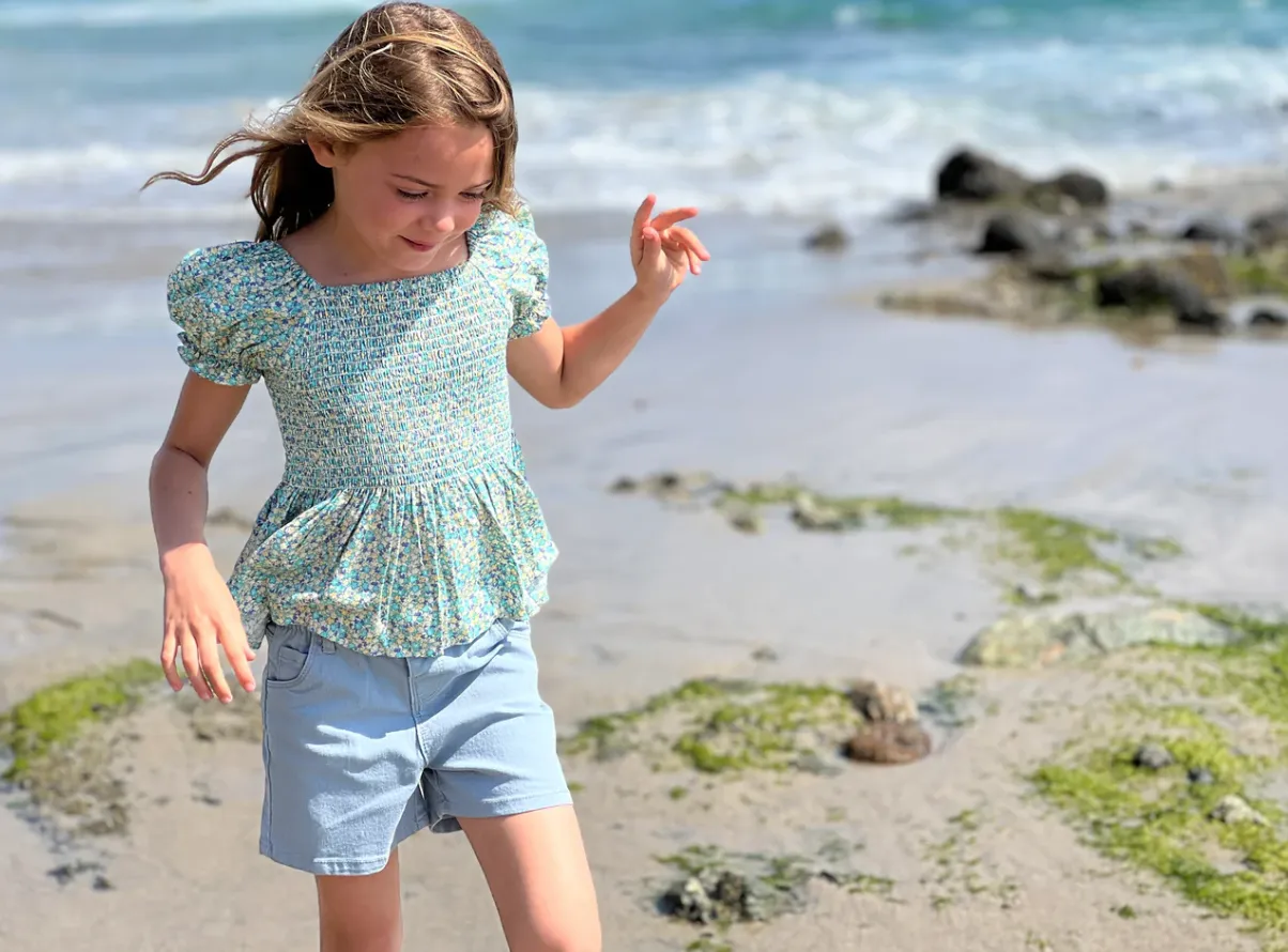 Vignette Kinsley Denim Shorts Grey