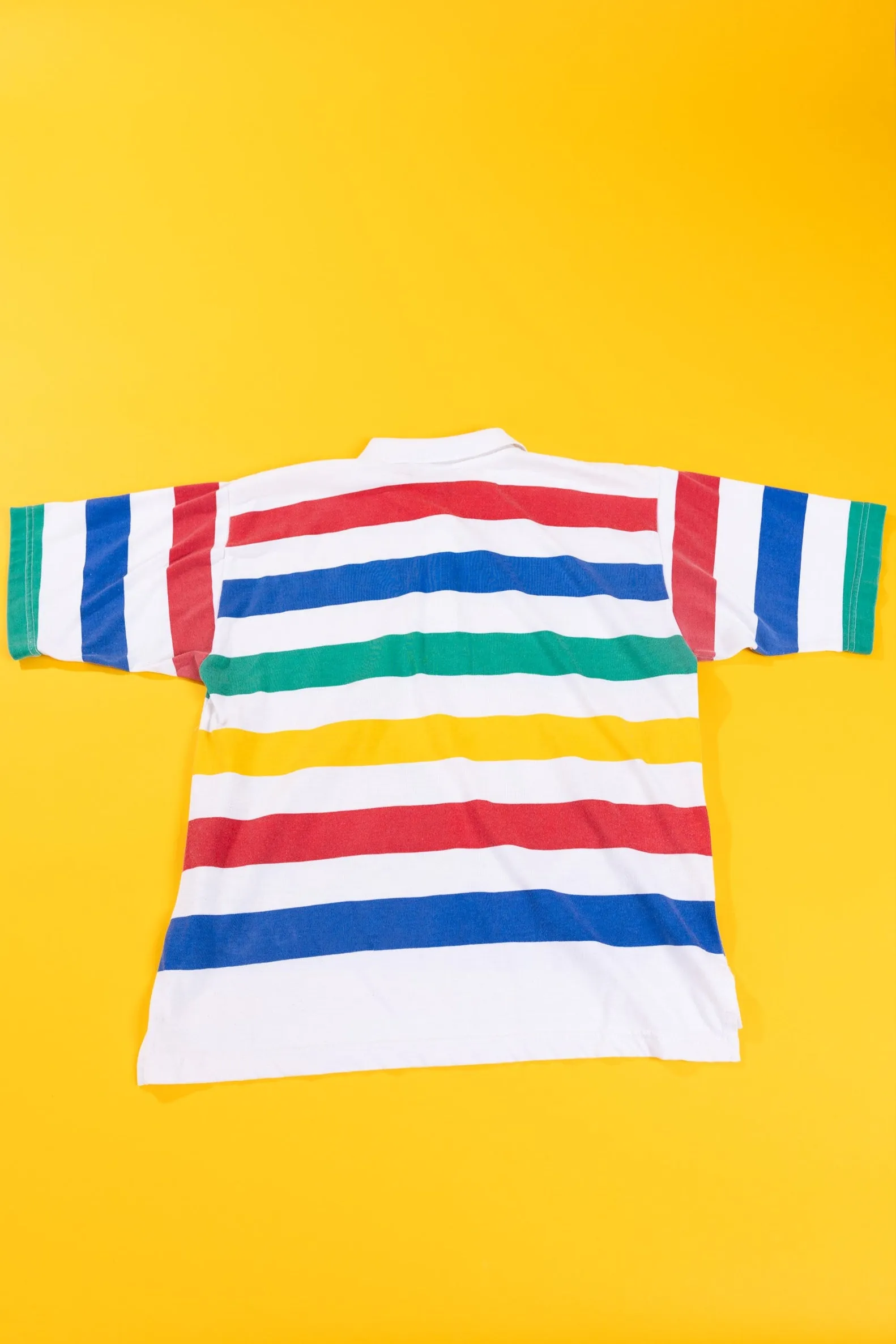 Vintage 90s Lindsey Blake Sport Nautical Striped Collared T-shirt