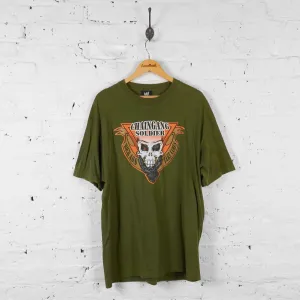 Vintage Chain Gang Soldier John Cena WWE T-shirt - Green - XL