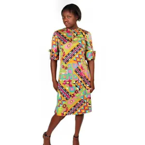 Vintage Dress Mod Silk Shift Irene Sargent 1960S 38-36-42