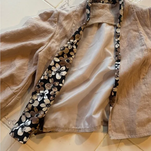 Vintage Open Front Jacket - Estimated Small